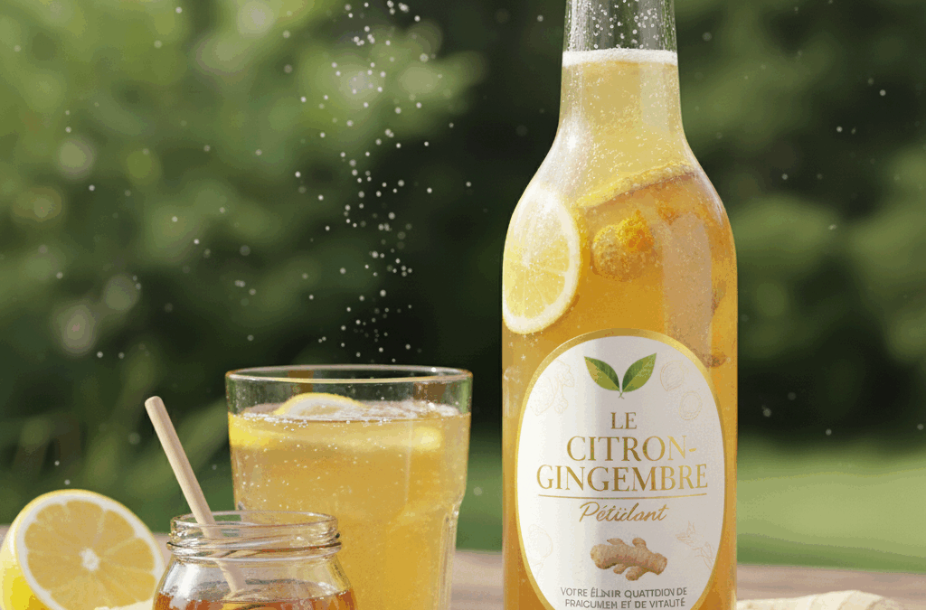 LE CITRON-GINGEMBRE PETILLANT : VOTRE ÉLIXIR QUOTIDIEN DE FRAICHEUR ET DE VITALITE